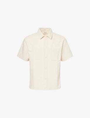 Patch-Pocket Short-Sleeve Cotton Shirt by FRAME