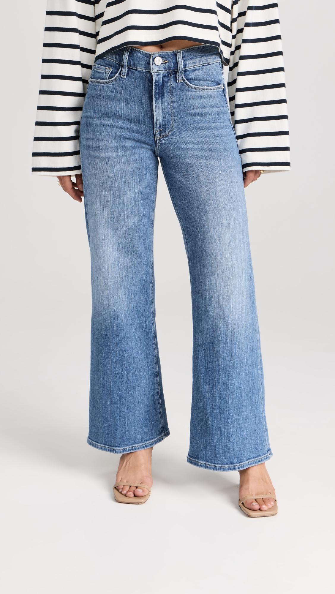 Petite Le Pixie Slim Palazzo Jeans by FRAME