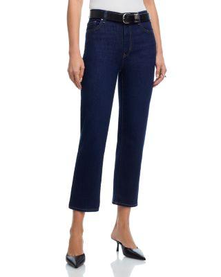 Pixie Le Sleek High Rise Straight Leg Jeans in Fairway by FRAME