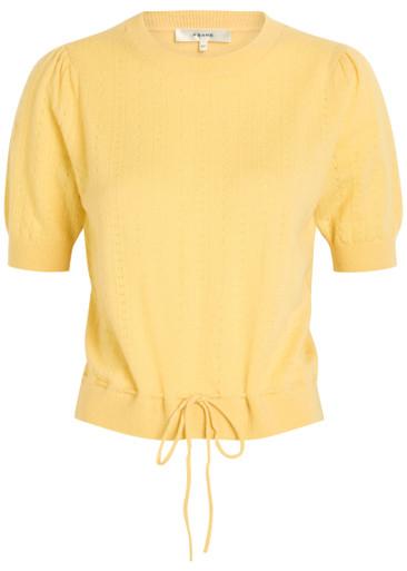 Pointelle cashmere top by FRAME