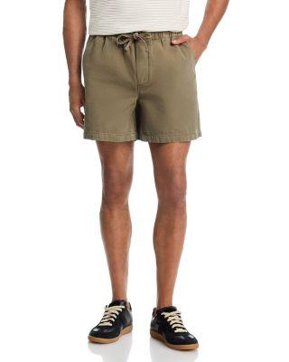 Regular Fit 5.5" Military Khaki Canvas Shorts by FRAME
