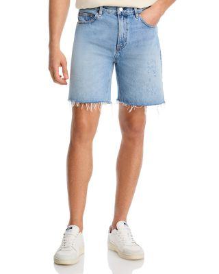 Relaxed Fit Raw Hem Shorts by FRAME