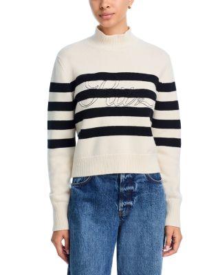 Ritz Striped Cashmere Turtleneck by FRAME