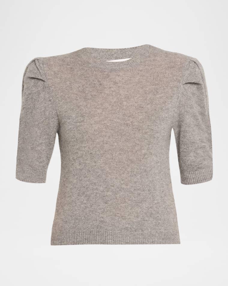 Ruched Cashmere-Wool Sweater by FRAME