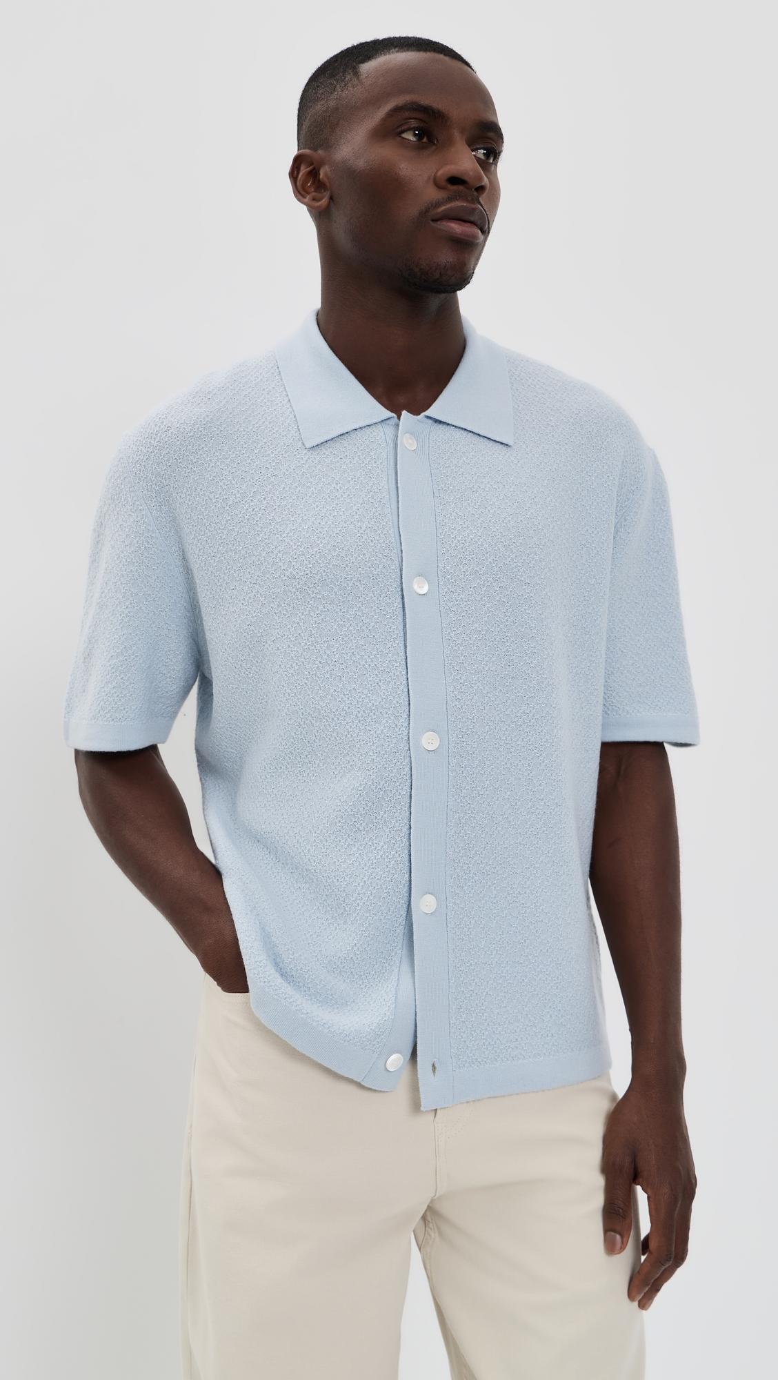 Short Sleeve Cardigan Sweater by FRAME