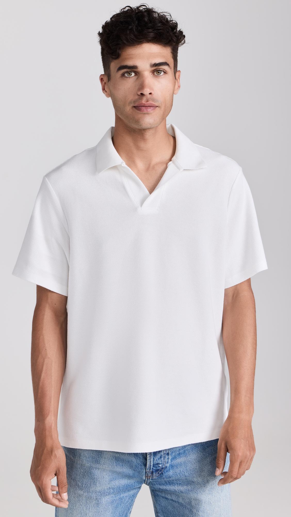 Short Sleeve Jacquard Polo by FRAME