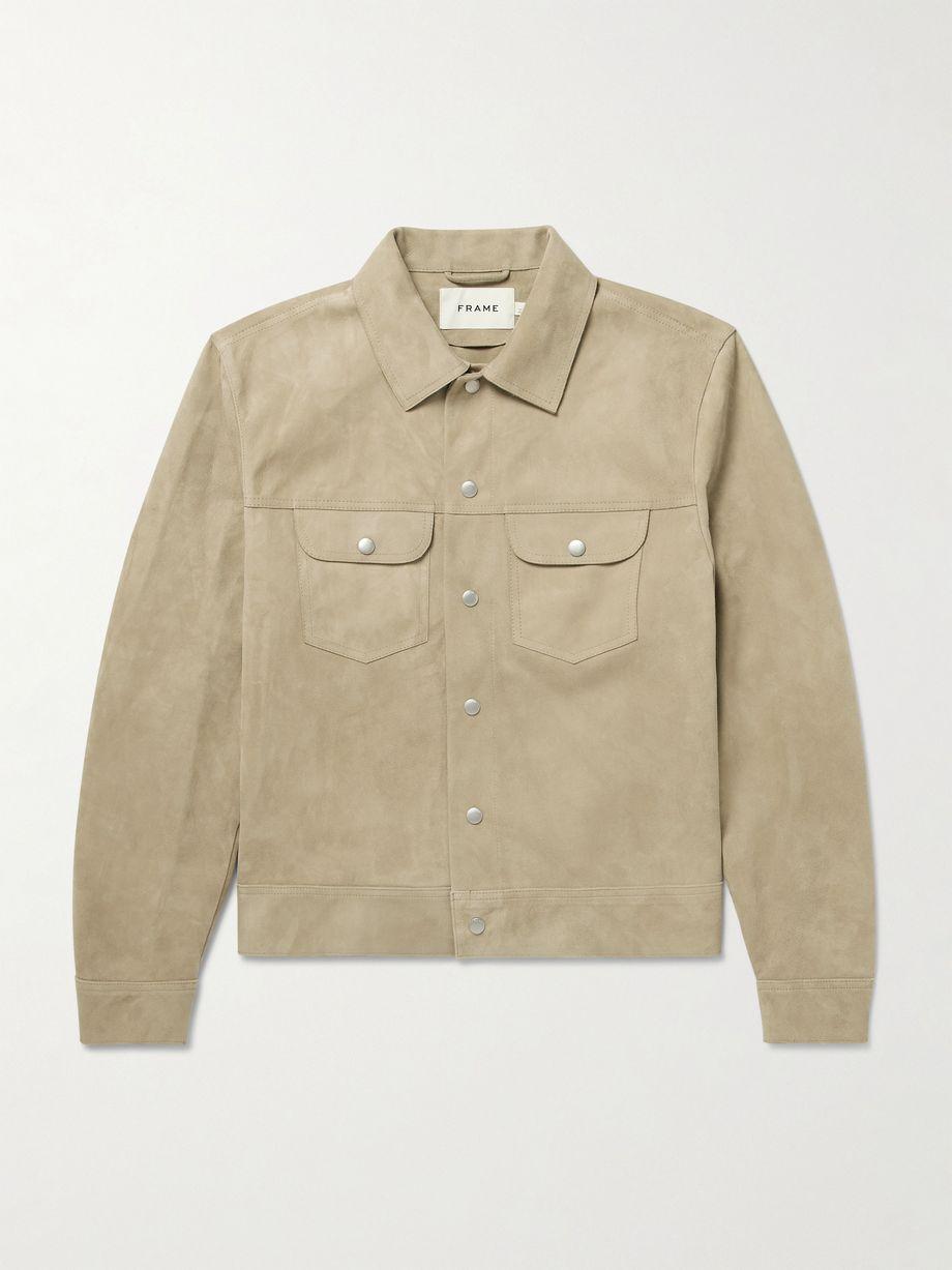Slim-Fit Suede Trucker Jacket by FRAME