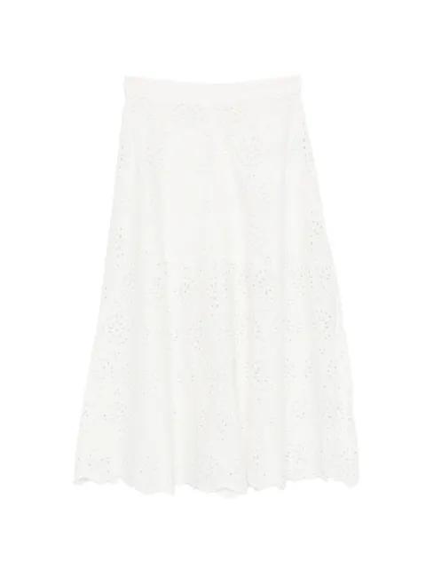 Solstice embroidered midi skirt by FRAME