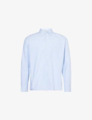 Striped Patch-Pocket Cotton Shirt by FRAME Striped Patch-Pocket Cotton Shirt by FRAME