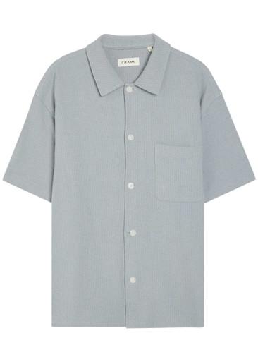 Textured-knit cotton-blend shirt by FRAME