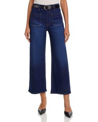 The Anchor High Rise Ankle Wide Leg Jeans in Cicero by FRAME
