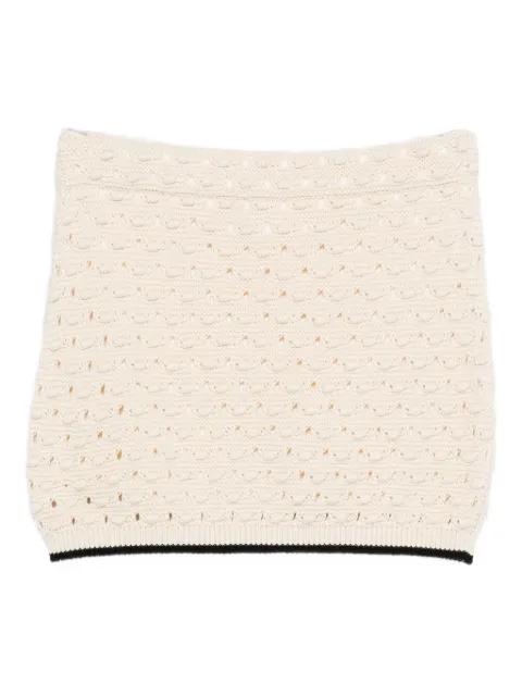 The Bauble crochet-knit mini skirt by FRAME