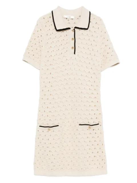 The Bauble open-knit mini dress by FRAME