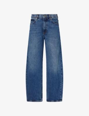 The Bow Barrel-Leg Denim Jeans by FRAME