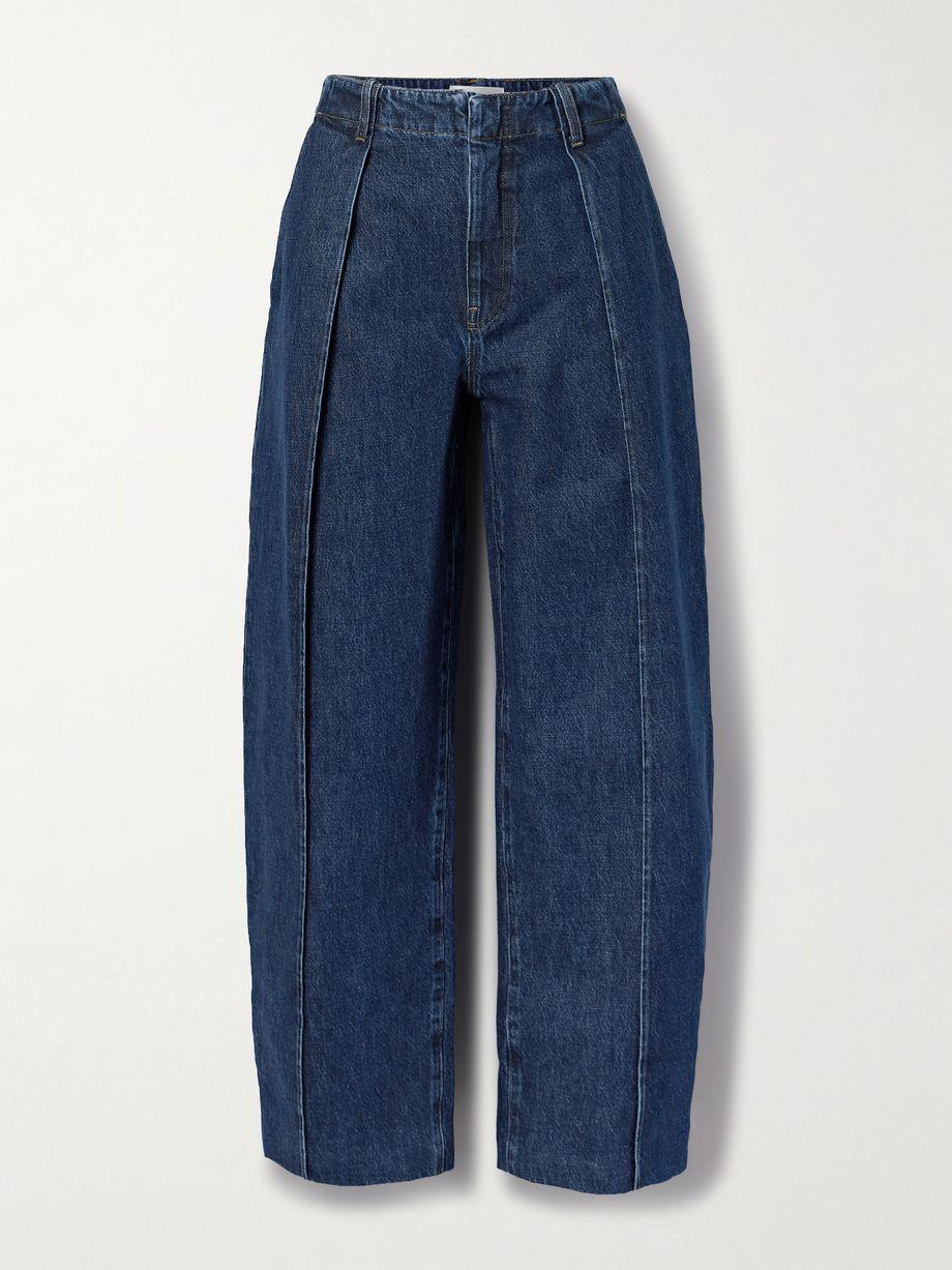 The Bowed Trouser mid-rise barrel-leg jeans by FRAME
