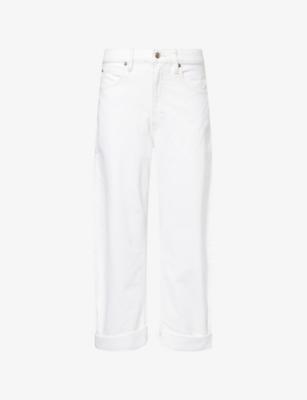 The Bubble Barrel-Leg Denim Jeans by FRAME