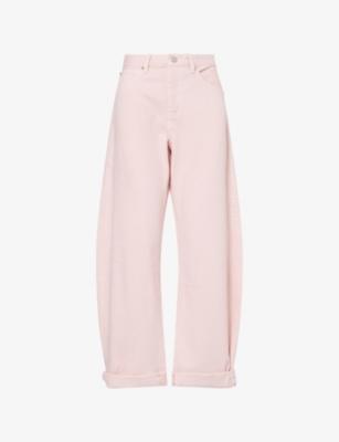 The Bubble Curved-Leg Cotton Denim Jeans by FRAME