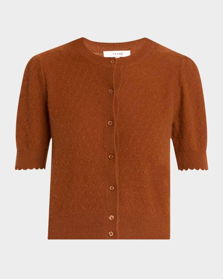 The Cashmere Pointelle Cardigan by FRAME
