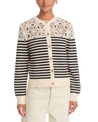 The Coastal Stripe Cardi by FRAME
