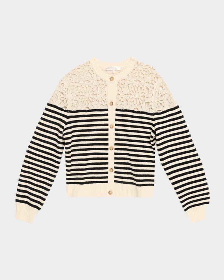 The Coastal Stripe Cardigan by FRAME