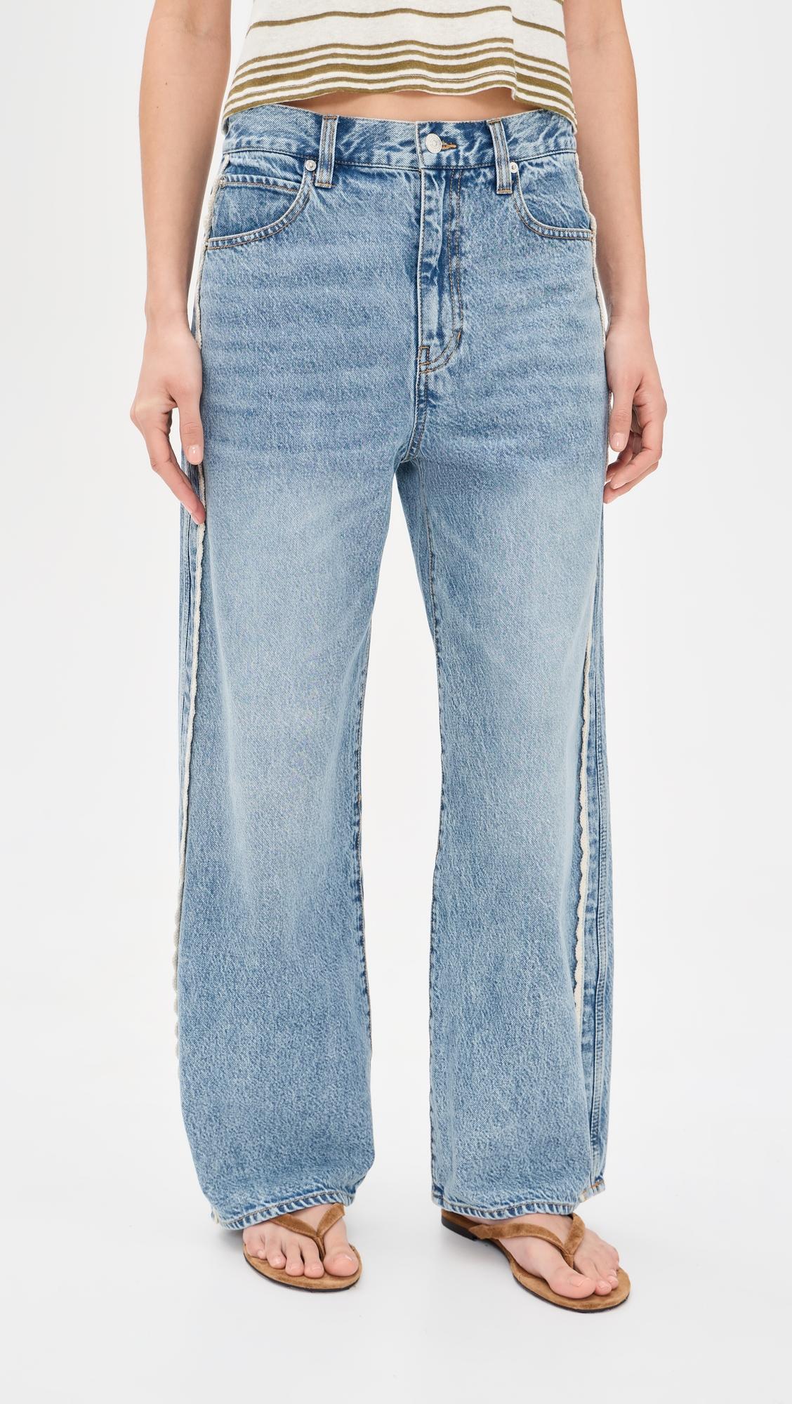 The Crochet Bow Crop Jeans by FRAME