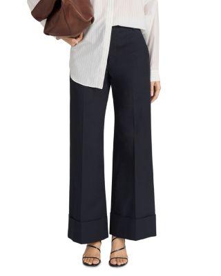 The Cuffed Slim Palazzo Pants by FRAME