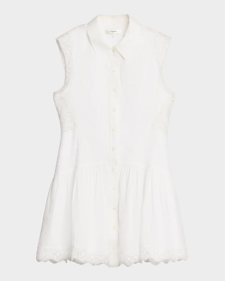 The Embroidered Mini Day Dress by FRAME