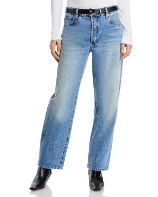 The Essential High Rise Straight Jeans in Rapture by FRAME