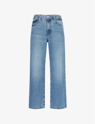 The Hang five-pockets straight-leg mid-rise denim jeans by FRAME
