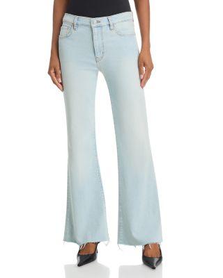The Icon High Rise Flare Jeans in Preen Raw After by FRAME
