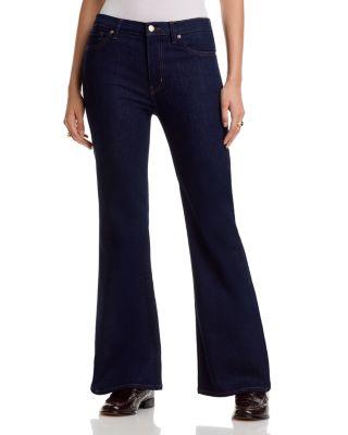 The Icon High Rise Flare Jeans in Rinse by FRAME