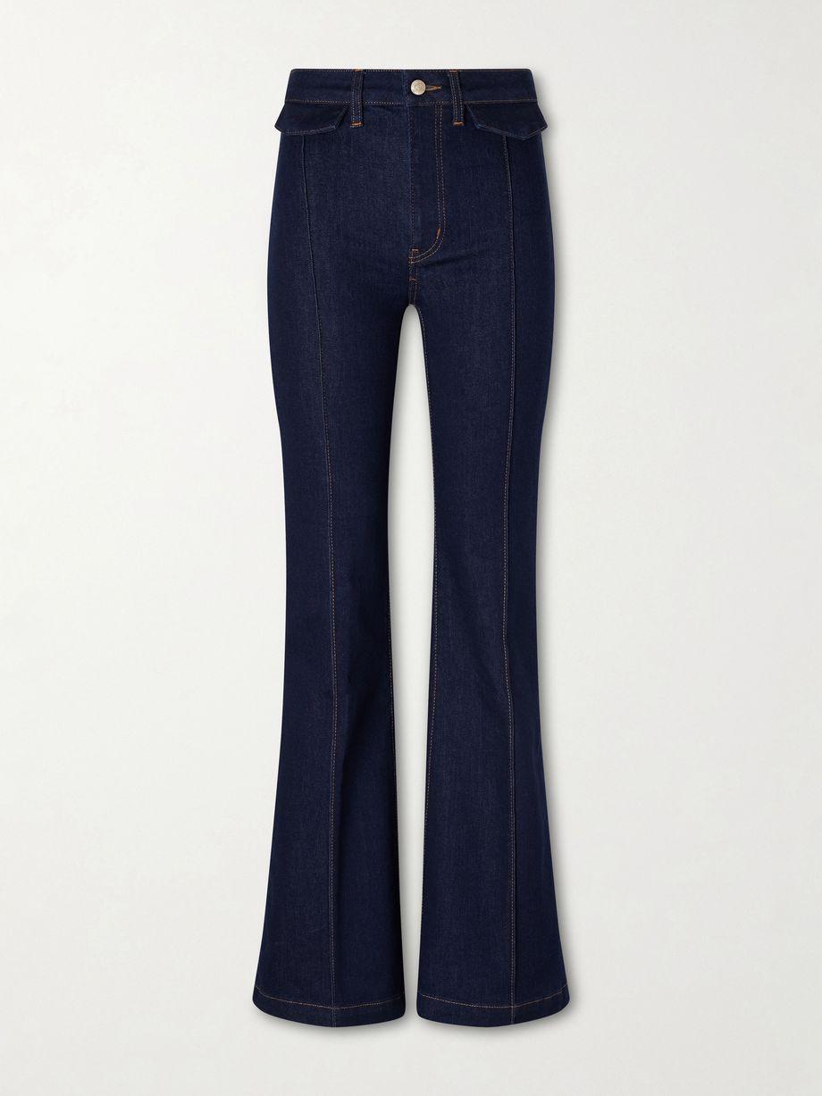 The Icon mid-rise flared jeans by FRAME