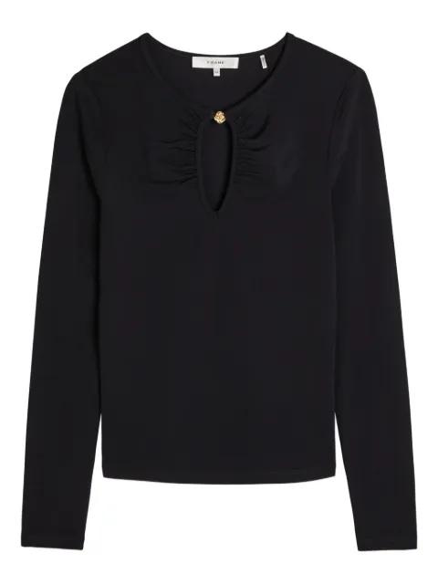 The Keyhole ruched top by FRAME