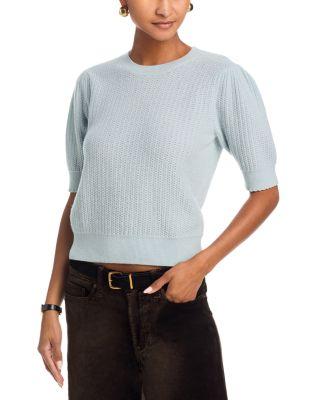 The Ladder Pointelle Cashmere Sweater by FRAME
