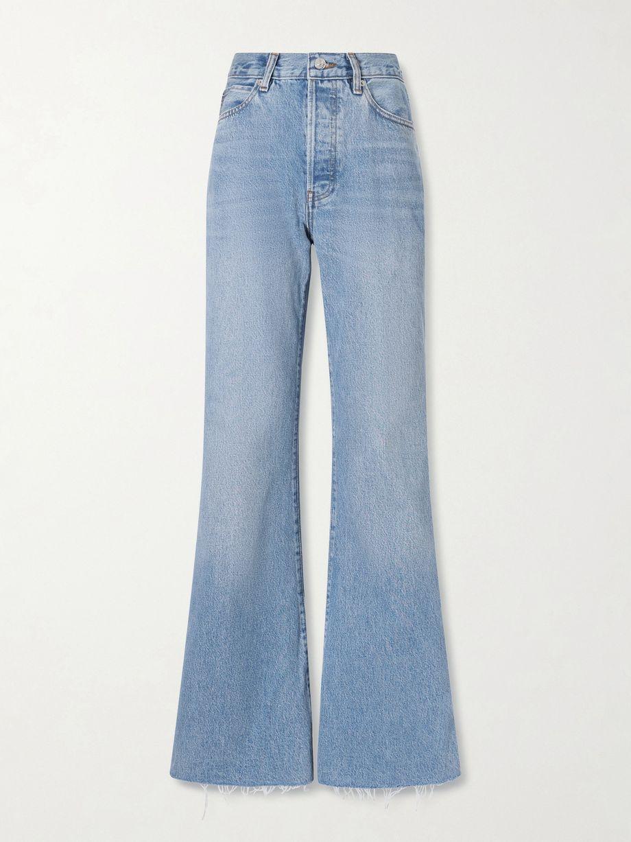 The Lax high-rise flared jeans by FRAME