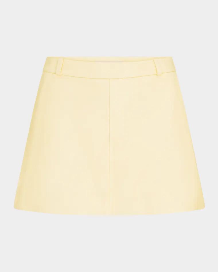 The Leather Mini Skirt by FRAME