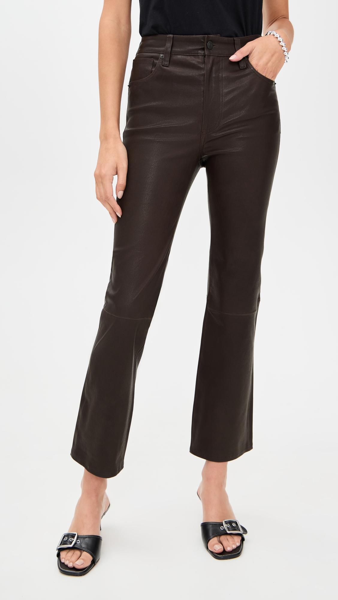 The Leather Reboot Crop Pants by FRAME