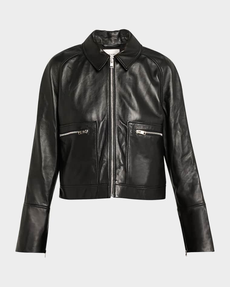 The Leather Zip Jacket by FRAME