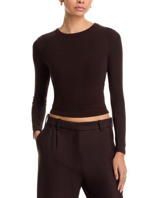 The Long Sleeve Rib Tee by FRAME