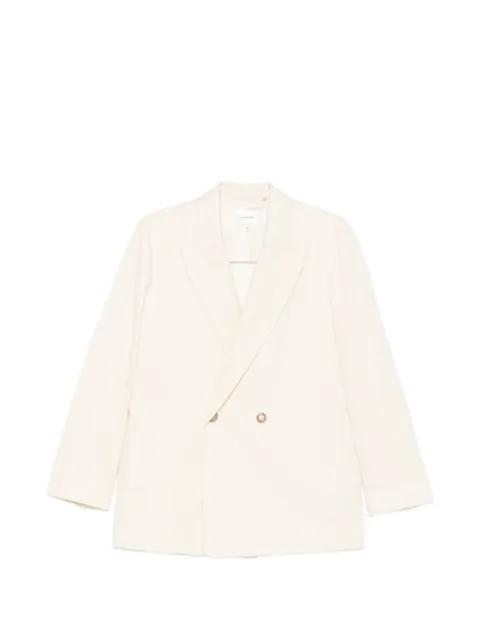 The Lounge double-breasted peak-lapel blazer by FRAME