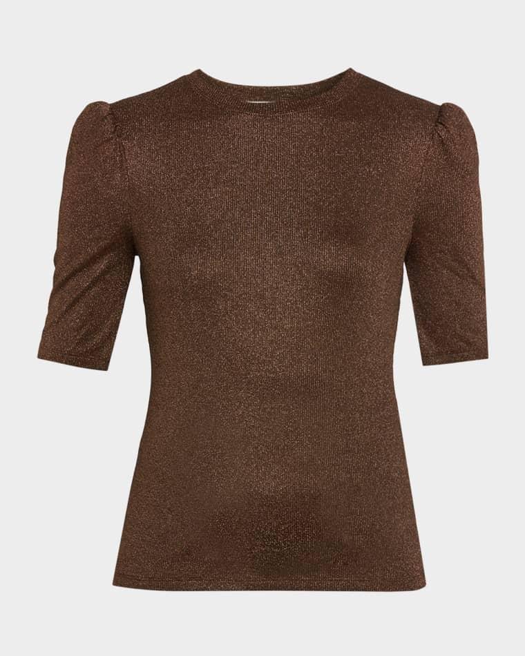 The Lurex Gather Top by FRAME