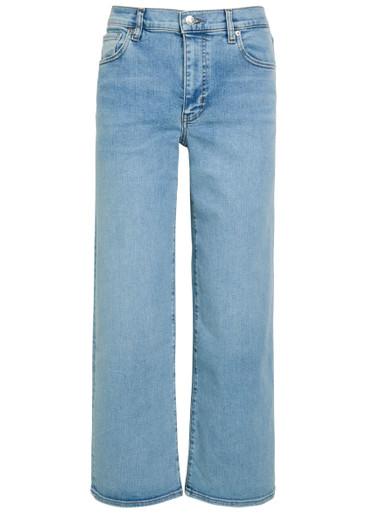 The Mellow wide-leg cropped jeans by FRAME