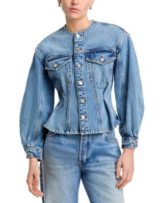 The Nipped Collarless Jacket by FRAME