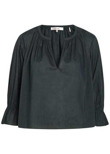 The Poet gathered cotton blouse by FRAME