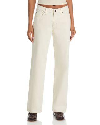 The Saturday Low Rise Straight Jeans in Shell by FRAME