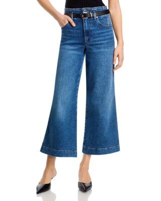 The Seamed High Rise Wide Jeans in Charity by FRAME