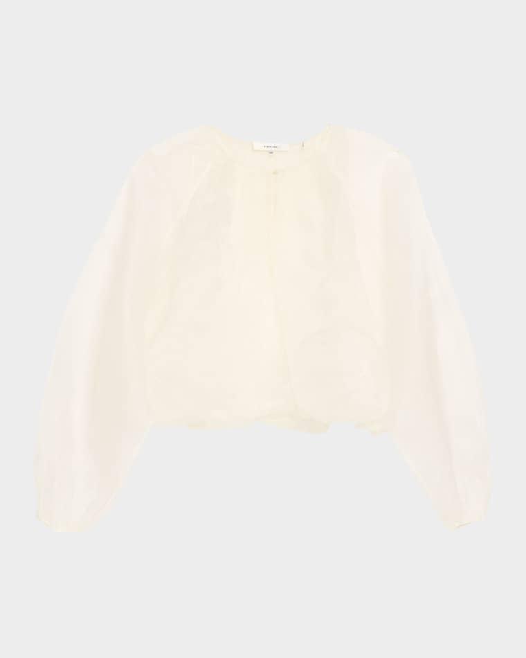 The Sheer Balloon Blouse by FRAME