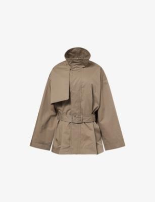 The Short Field Cotton Trench Coat by FRAME