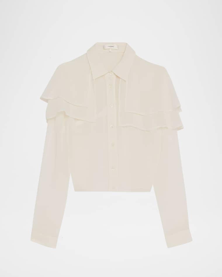 The Silk Cape Blouse by FRAME