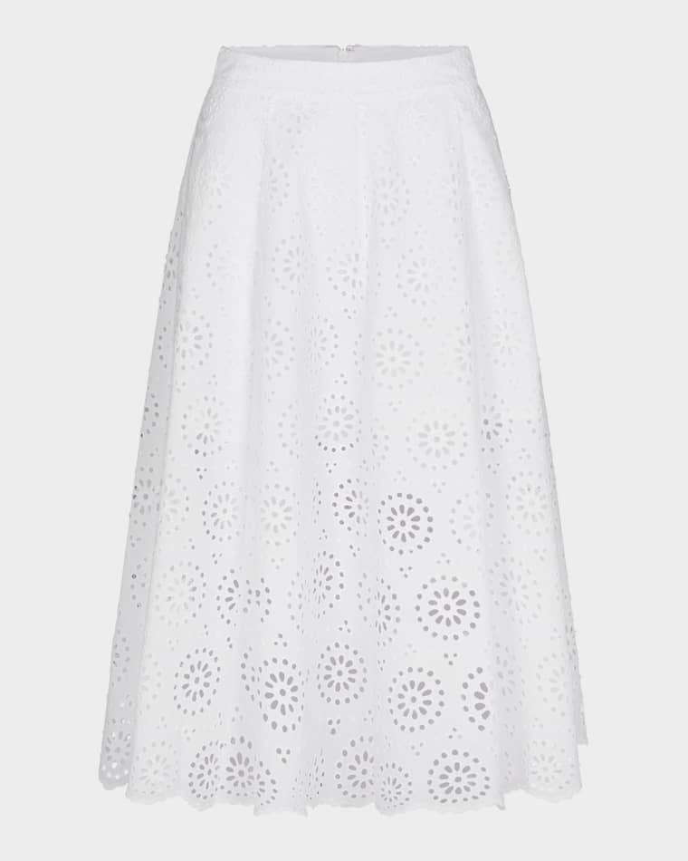 The Solstice Eyelet Skirt by FRAME